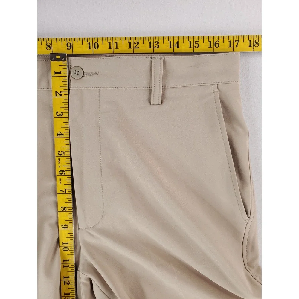 FootJoy Chino Pants Mens‎ 33x32 Khaki Performance Golf Stretch Flat Front Casual